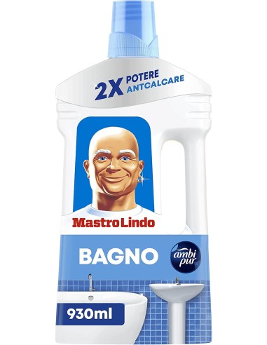 mastro lindo bagno - 930ml - detergente anticalcare freschezza intensa: tuttocasashop.it: pulizia e cura della casa