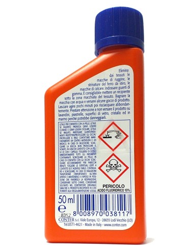 levaruggine 50ml rapida - rimuove macchie di ruggine e calcare: tuttocasashop.it: prodotti per bucato e tessuti