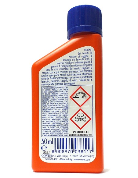 levaruggine 50ml rapida - rimuove macchie di ruggine e calcare: tuttocasashop.it: prodotti per bucato e tessuti