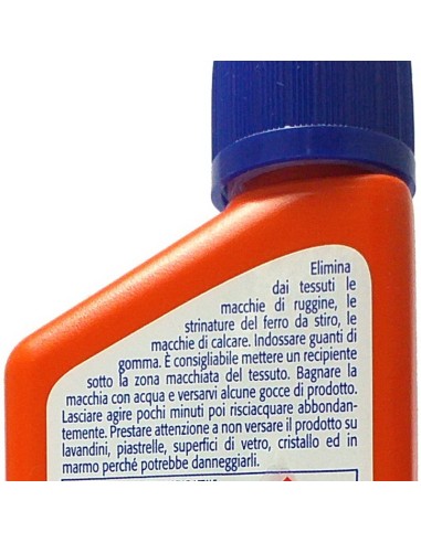 levaruggine 50ml rapida - rimuove macchie di ruggine e calcare: tuttocasashop.it: prodotti per bucato e tessuti