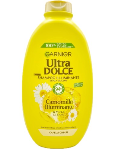 ultra dolce shampoo 600ml camomilla e miele schiarisce e ravviva i riflessi: tuttocasashop.it: igiene e cura della persona