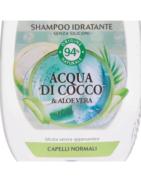 ultra dolce shampoo 250ml idratante - acqua di cocco & aloe vera: tuttocasashop.it: igiene e cura della persona