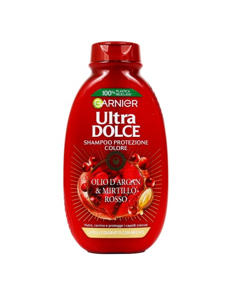 ultra dolce shampoo 250ml protezione colore - olio di argan e mirtillo rosso: tuttocasashop.it: igiene e cura della persona