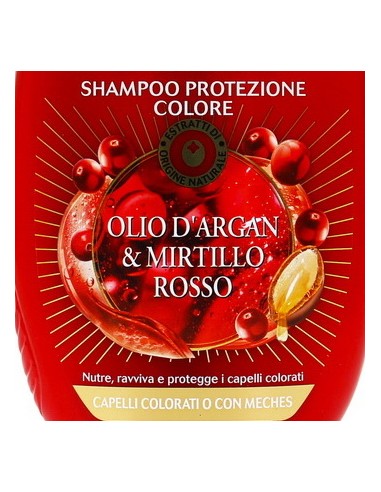 ultra dolce shampoo 250ml protezione colore - olio di argan e mirtillo rosso: tuttocasashop.it: igiene e cura della persona