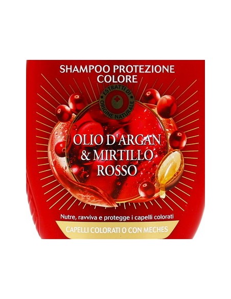 ultra dolce shampoo 250ml protezione colore - olio di argan e mirtillo rosso: tuttocasashop.it: igiene e cura della persona
