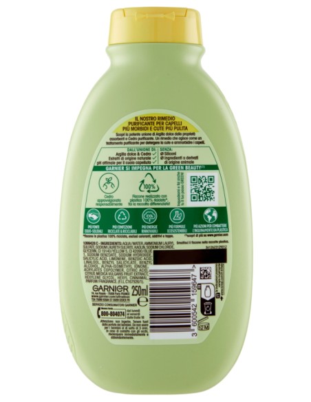 ultra dolce shampoo 250ml purificante delicato - argilla dolce e cetro: tuttocasashop.it: igiene e cura della persona