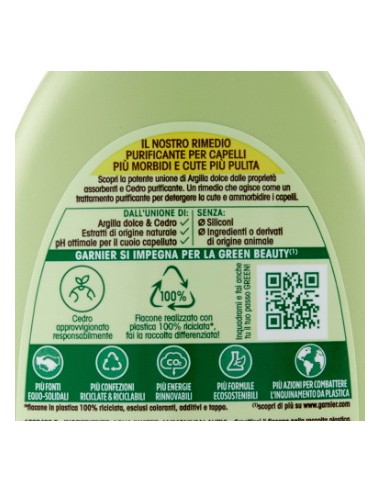 ultra dolce shampoo 250ml purificante delicato - argilla dolce e cetro: tuttocasashop.it: igiene e cura della persona