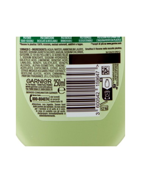 ultra dolce shampoo 250ml purificante delicato - argilla dolce e cetro: tuttocasashop.it: igiene e cura della persona