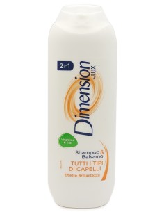 dimension shampoo e balsamo 2in1 250ml - tutti i tipi di capelli - arancione: tuttocasashop.it: igiene e cura della persona