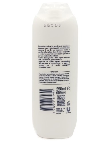 dimension shampoo e balsamo 2in1 250ml - tutti i tipi di capelli - arancione: tuttocasashop.it: igiene e cura della persona