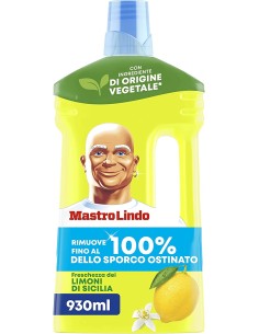 mastro lindo detergente liquido pavimenti - 930ml - limone: tuttocasashop.it: pulizia e cura della casa