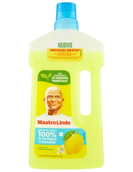 mastro lindo detergente liquido pavimenti - 930ml - limone: tuttocasashop.it: pulizia e cura della casa