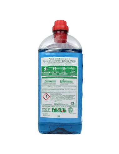 ajax pavimenti detergente liquido - 1250ml - disinfettante: tuttocasashop.it: pulizia e cura della casa