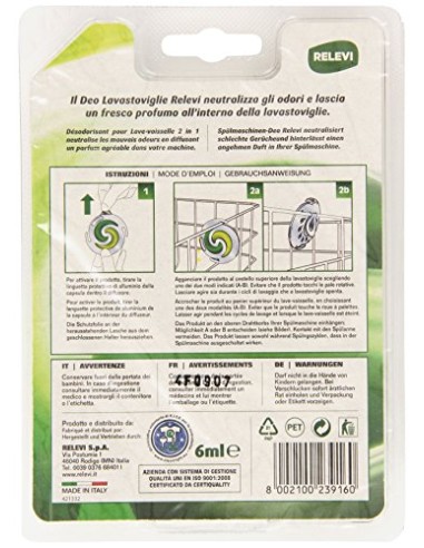 deodorante per lavastoviglie al limone - 60 lavaggi - 6ml: tuttocasashop.it: pulizia e cura della casa