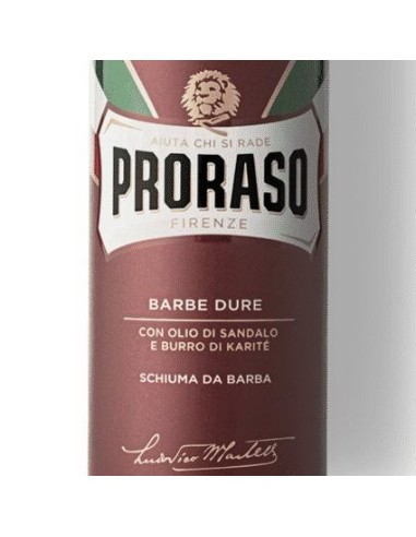 proraso schiuma da barba - 400ml - barbe dure - emolliente e lenitiva: tuttocasashop.it: igiene e cura della persona
