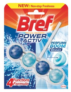 bref wc power activ - tavoletta wc deodorante 4 funzioni - 50g - ocean: tuttocasashop.it: pulizia e cura della casa