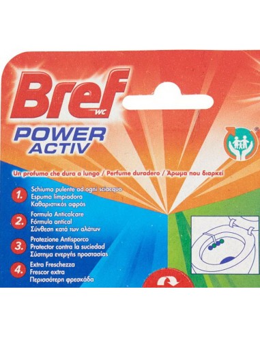 bref wc power activ - tavoletta wc deodorante 4 funzioni - 50g - ocean: tuttocasashop.it: pulizia e cura della casa