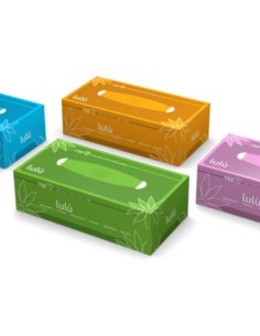 lulu' veline - 150 fazzolettini di carta - pratico box dispenser colorato: tuttocasashop.it: carta & monouso