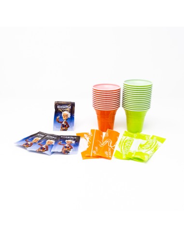 borbone 100 kit caffe' - bicchieri + bustine zucchero + palette imbustate: tuttocasashop.it: altro - bazar