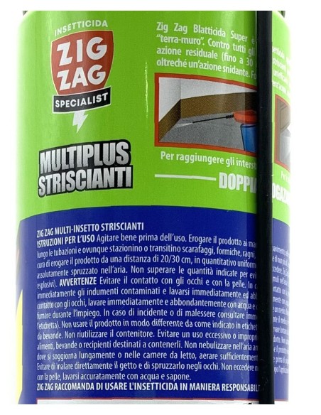 zig zag specialist multiplus striscianti 600ml - blatticida - lunga durata: tuttocasashop.it: pulizia e cura della casa