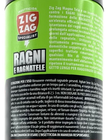zig zag specialist magna tela - ragni e ragnatele - 600ml: tuttocasashop.it: pulizia e cura della casa