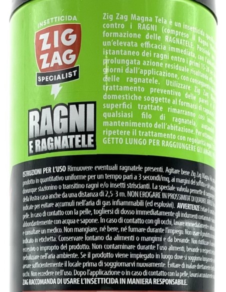 zig zag specialist magna tela - ragni e ragnatele - 600ml: tuttocasashop.it: pulizia e cura della casa