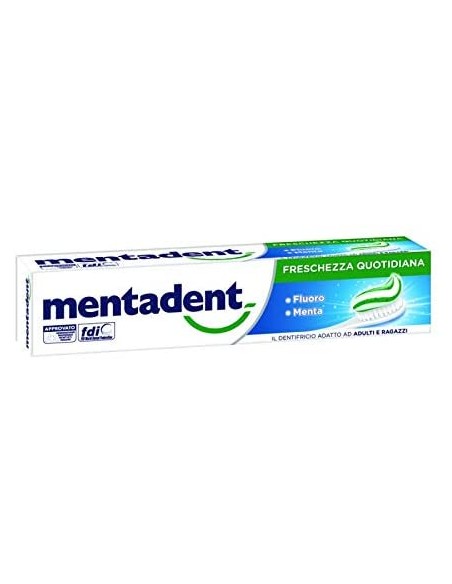mentadent dentifricio - 100ml - freschezza quotidiana - fluoro - menta: tuttocasashop.it: igiene e cura della persona