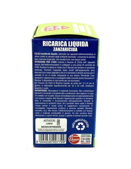 zig zag ricarica liquido zanzaricida 45 notti - per diffusore elettrico: tuttocasashop.it: pulizia e cura della casa