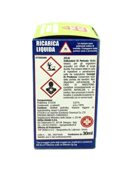 zig zag ricarica liquido zanzaricida 45 notti - per diffusore elettrico: tuttocasashop.it: pulizia e cura della casa