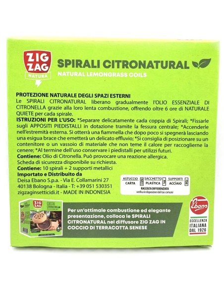 zig zag spirali antizanzara 10pz - spiralette - camping - spazi aperti: tuttocasashop.it: pulizia e cura della casa