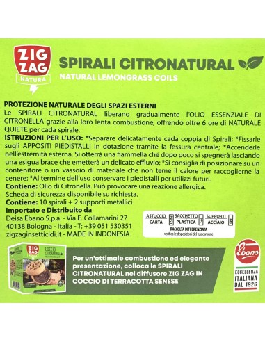 zig zag spirali antizanzara 10pz - spiralette - camping - spazi aperti: tuttocasashop.it: pulizia e cura della casa