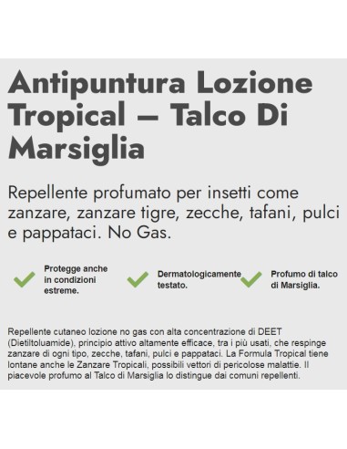 zig zag insetti-via tropical antizanzare e zecche vapo 100ml talco marsiglia: tuttocasashop.it: igiene e cura della persona