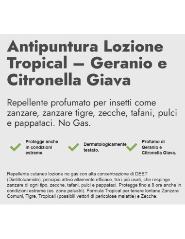 zig zag insetti-via tropical antizanzare e zecche vapo 100ml - geranio: tuttocasashop.it: igiene e cura della persona