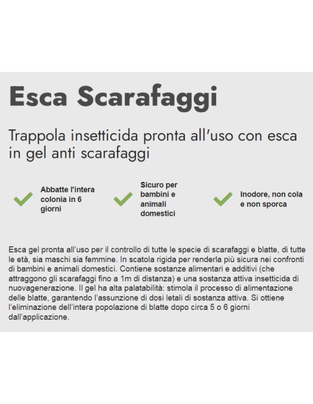 zig zag esca professionale blatte e scarafaggi - gel 4g - sicuro inodore: tuttocasashop.it: pulizia e cura della casa