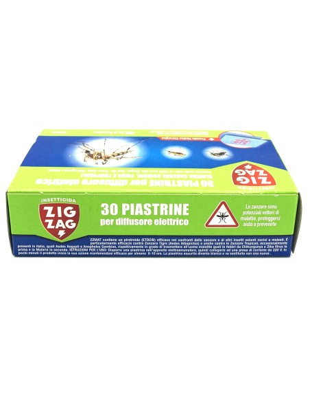 zig zag 30 piastrine per diffusore elettrico - zanzare comuni tigre tropical: tuttocasashop.it: pulizia e cura della casa
