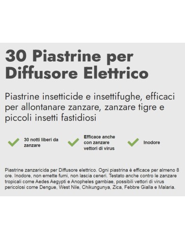 zig zag 30 piastrine per diffusore elettrico - zanzare comuni tigre tropical: tuttocasashop.it: pulizia e cura della casa