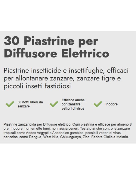 zig zag 30 piastrine per diffusore elettrico - zanzare comuni tigre tropical: tuttocasashop.it: pulizia e cura della casa