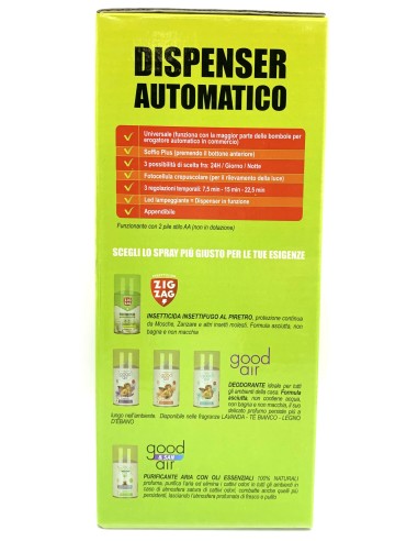 zig zag dispenser automatico per insetticida piretro plus: tuttocasashop.it: pulizia e cura della casa