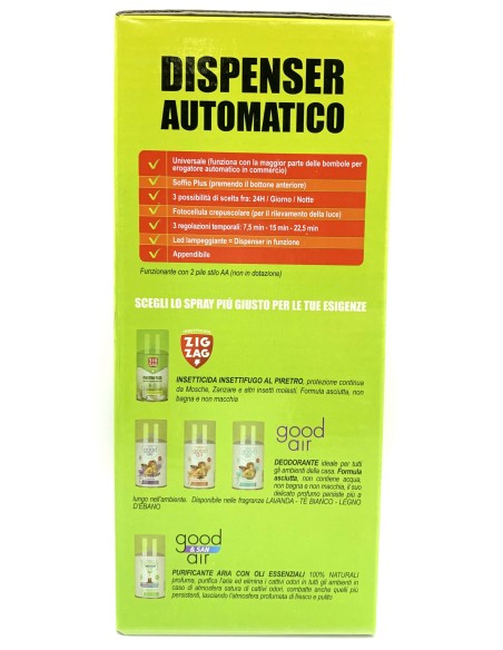 zig zag dispenser automatico per insetticida piretro plus: tuttocasashop.it: pulizia e cura della casa