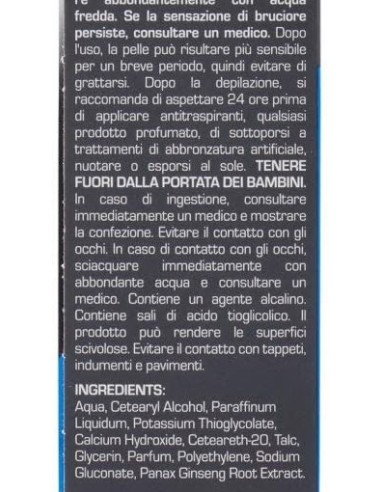 Veet Men Crema Depilatoria Uomo 200 ml Pelli Sensibili