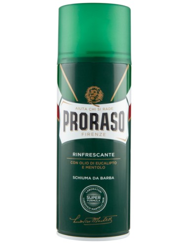 proraso schiuma da barba 400ml - rinfrescante tonificante eucalipto mentolo: tuttocasashop.it: igiene e cura della persona