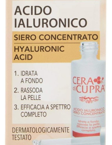 Cera di Cupra Siero Viso Acido Ialuronico 30 ml