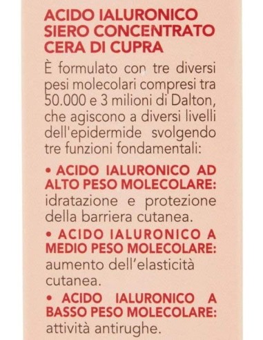 Cera di Cupra Siero Viso Acido Ialuronico 30 ml