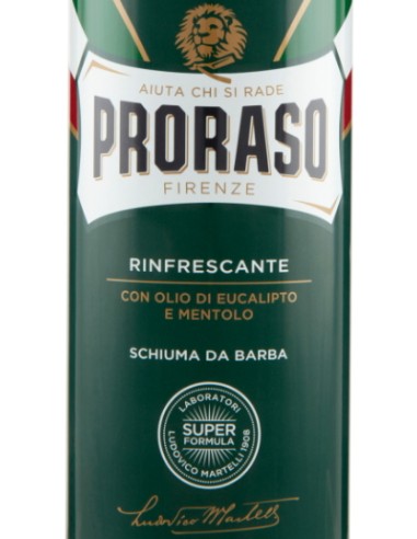 proraso schiuma da barba 400ml - rinfrescante tonificante eucalipto mentolo: tuttocasashop.it: igiene e cura della persona