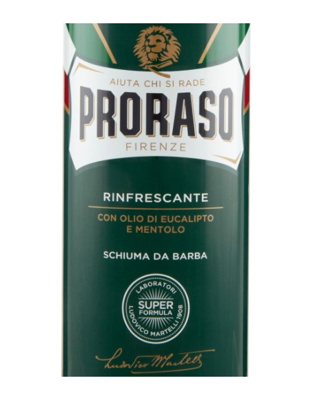 proraso schiuma da barba 400ml - rinfrescante tonificante eucalipto mentolo: tuttocasashop.it: igiene e cura della persona
