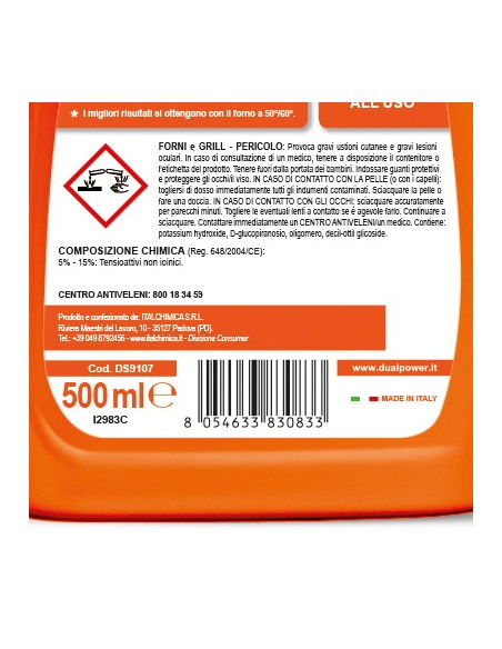 dual power forni&grill detergente spray - 500ml: tuttocasashop.it: pulizia e cura della casa
