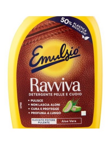 emulsio ravviva detergente per pelle e cuoio - confezione trigger da 600ml: tuttocasashop.it: pulizia e cura della casa