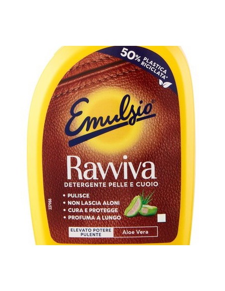 emulsio ravviva detergente per pelle e cuoio - confezione trigger da 600ml: tuttocasashop.it: pulizia e cura della casa