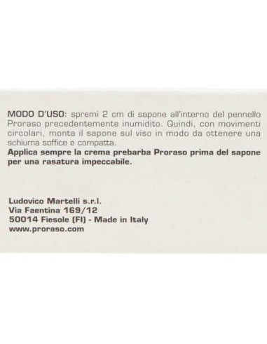 Proraso Sapone da Barba Pelli Sensibili 150 ml Tubo