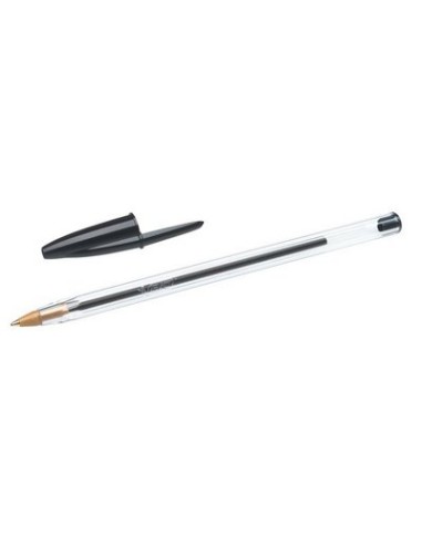 bic cristal medium penna a sfera - tratto 1mm - black - nera: tuttocasashop.it: altro - bazar